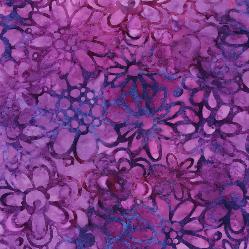 Posies Artisan Batiks - Purple - Robert Kaufman