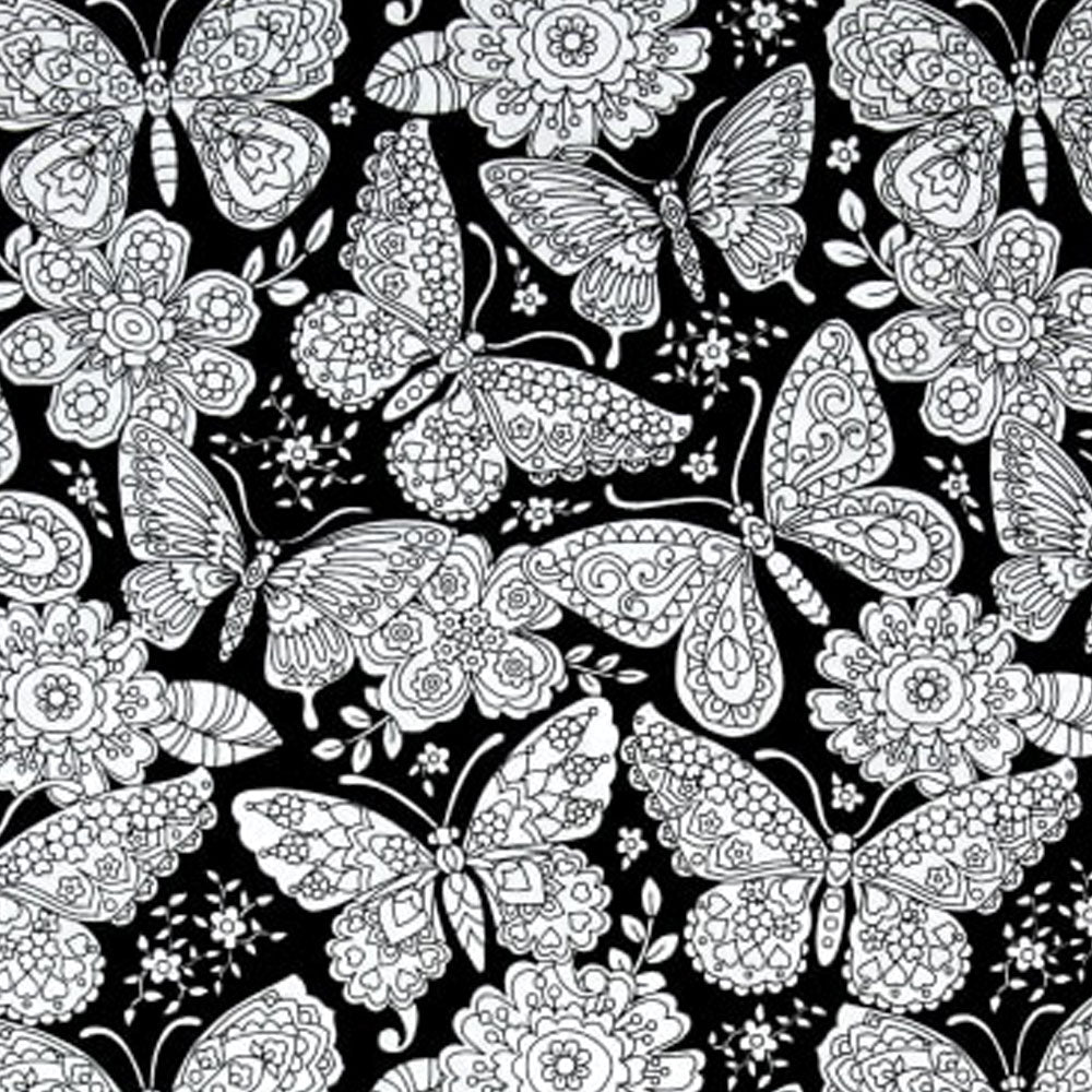 Papillon Paisley - Color Me Fabric - Michael Miller