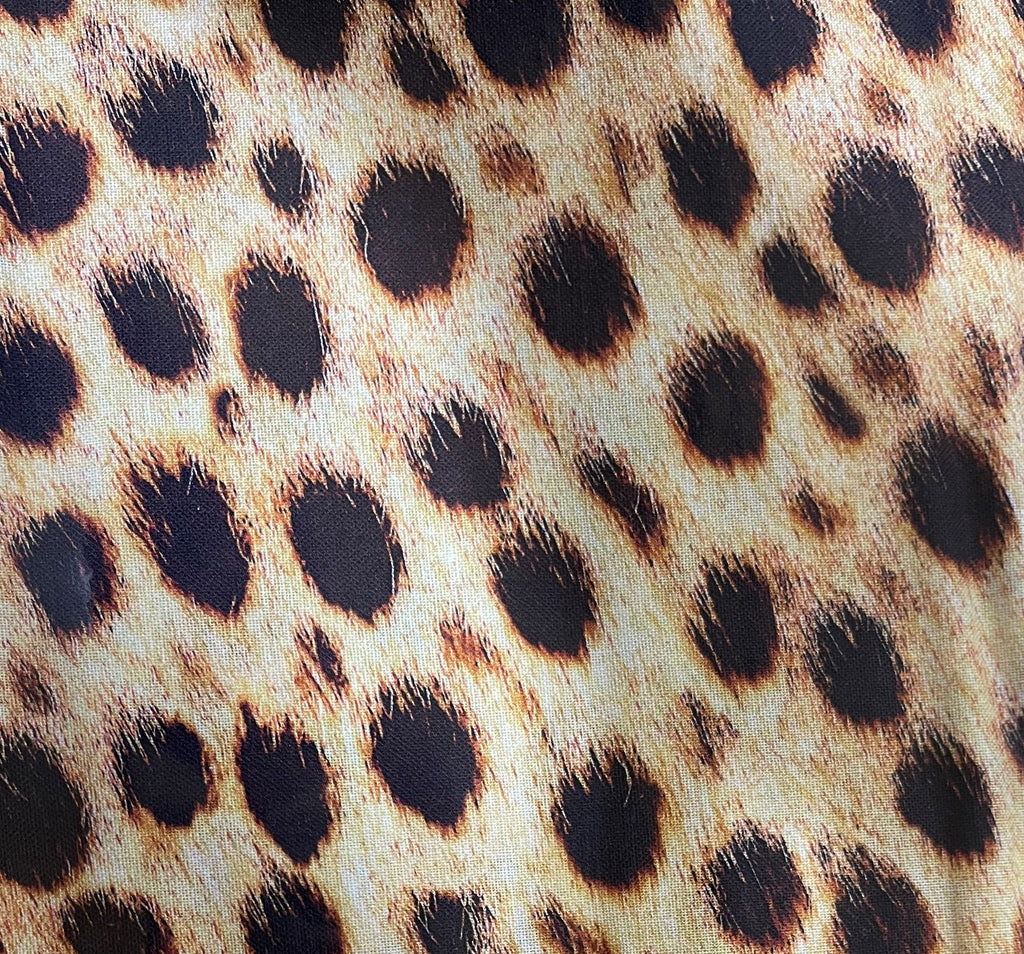 Wild Cheetah Skin Digital Print Fabric- Robert Kaufman